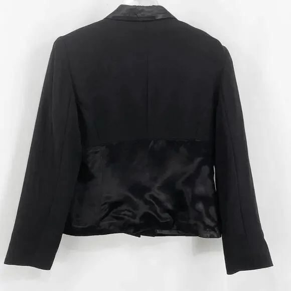 Vintage 1990s Black Blazer Suit Jacket - Picture 4 of 8